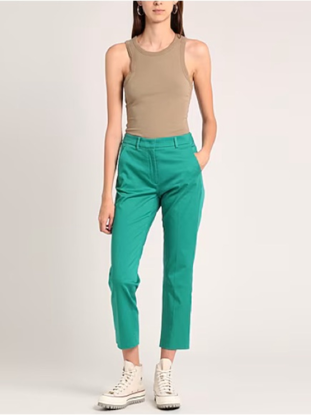Max Mara LINCE Pastel Green Trousers - Size 6 nwt